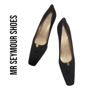 MR.Seymour Vintage Squared Toe Suede Shoe Made In Spain 2in Sz 10